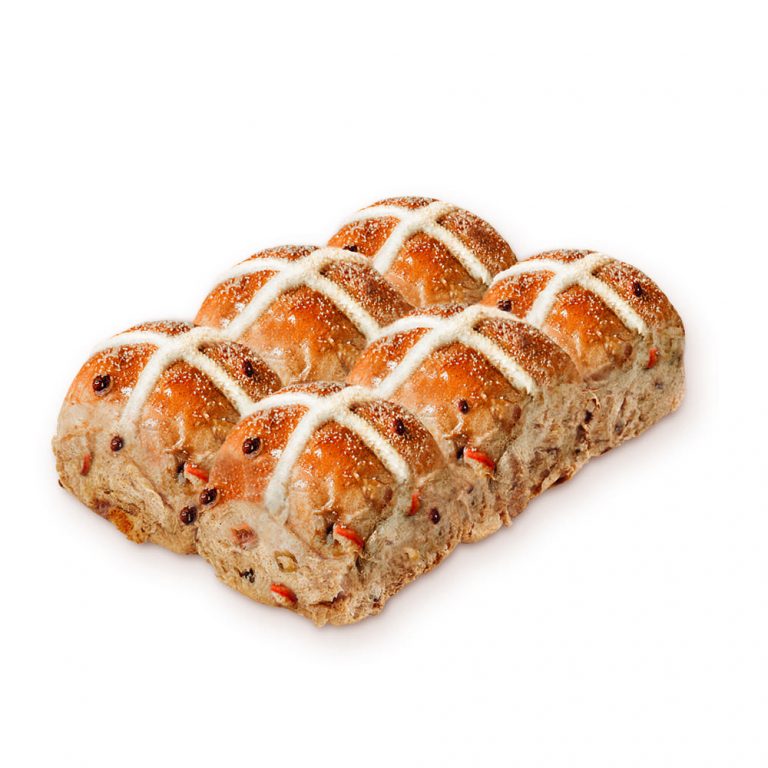 Apple & Cinnamon Hot Cross Bun 6-Pack