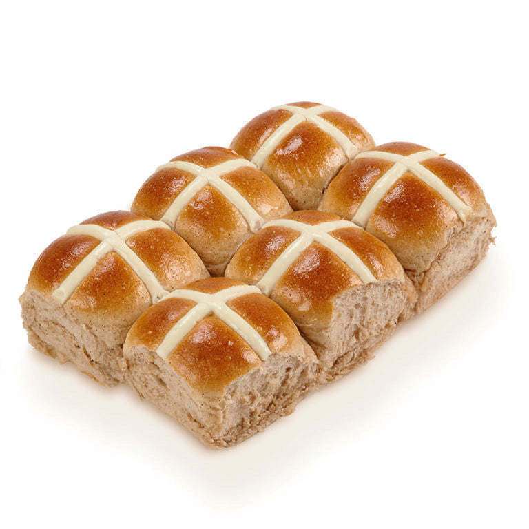 Fruitless Hot Cross Bun 6-Pack