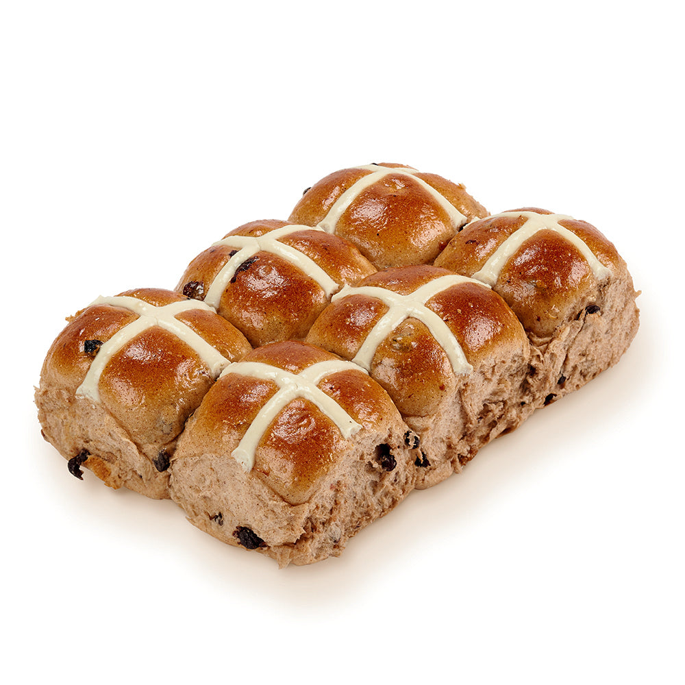 Traditional Hot Cross Bun 6-Pack